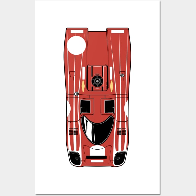 Red Racer Wall Art by icemanmsc